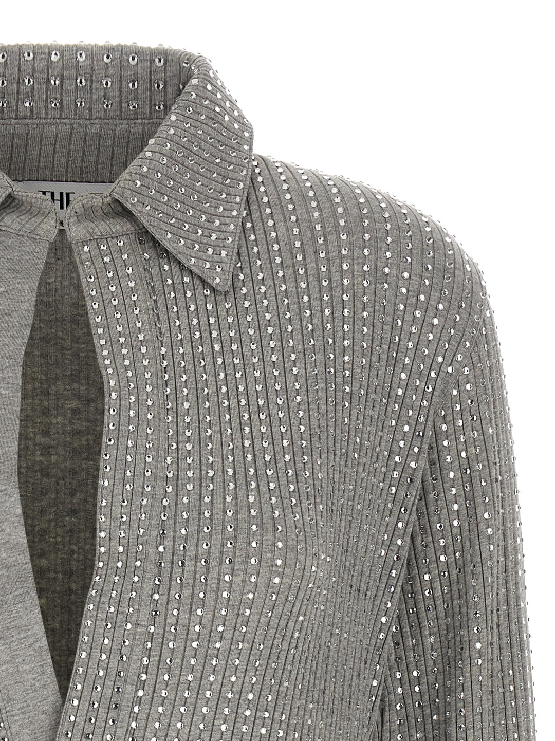 The Attico Rhinestone Dress Abiti - Grigio | 56a9a61275638478ff50016b11450a743f33cf71