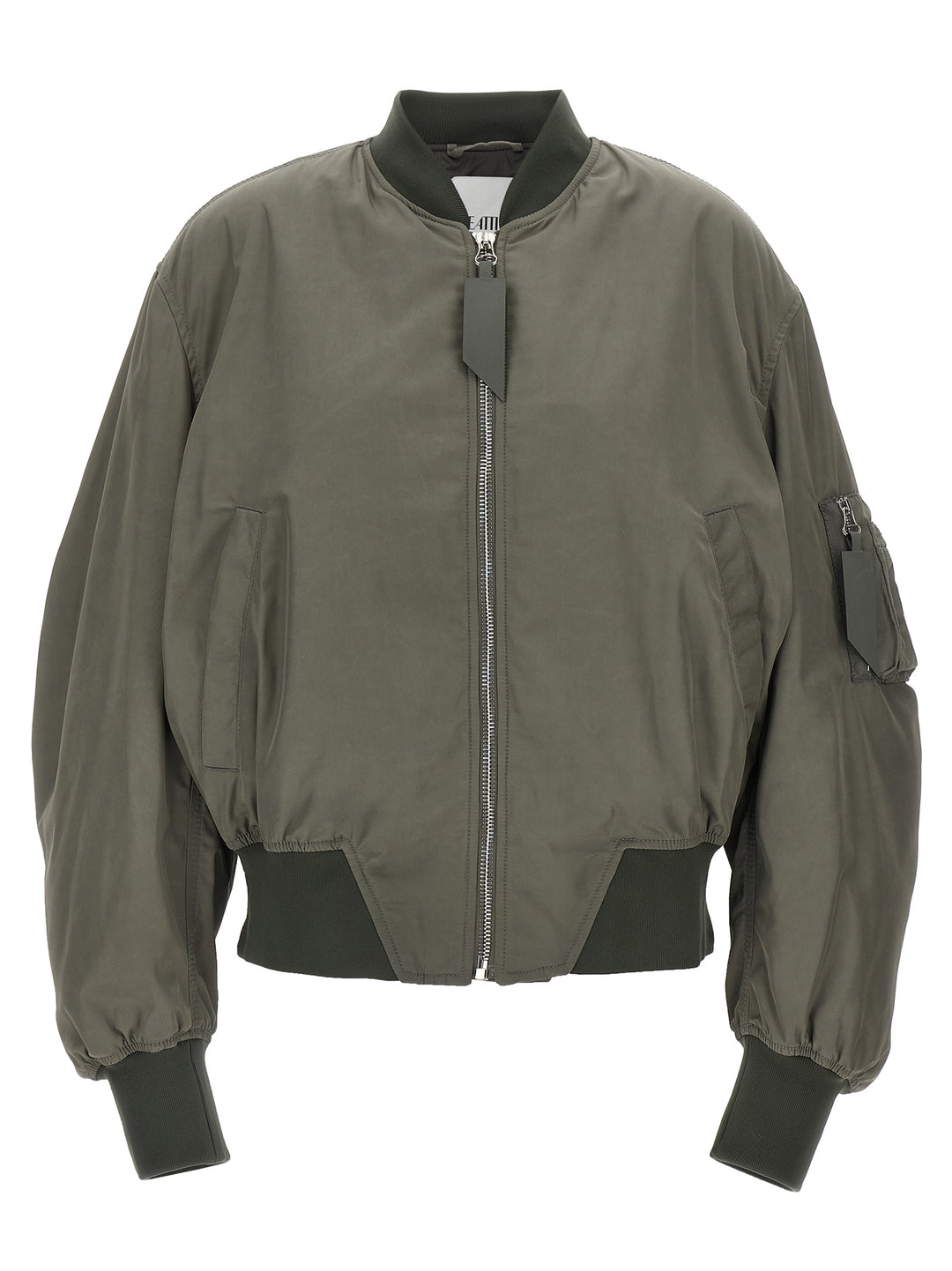 The Attico Nylon Bomber Jacket Puffer Jackets - Verde | e196fbbcfc55b3e693c5588d65763084c7237a62