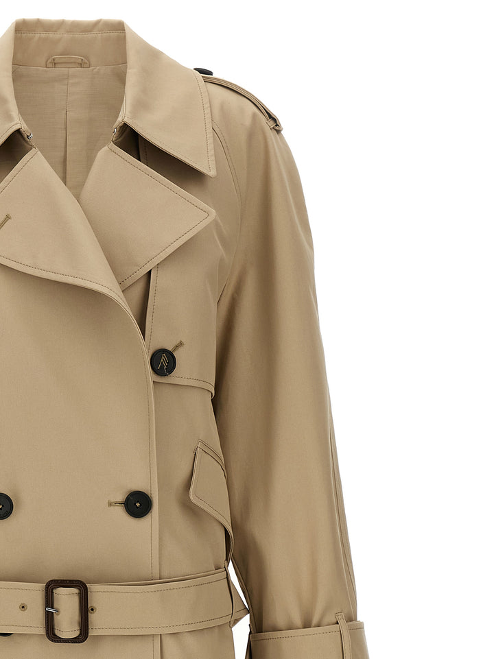 The Attico Cotton Trench Coat Trench e Impermeabili - Beige | b4696365319a1ee025772b40355a286ad18ed142