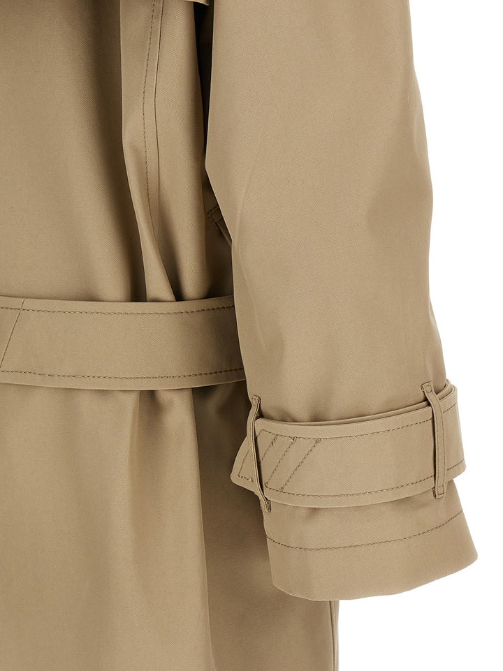 The Attico Cotton Trench Coat Trench e Impermeabili - Beige | cef70e6c983a29475a08d0388b31dffce6e9fb98
