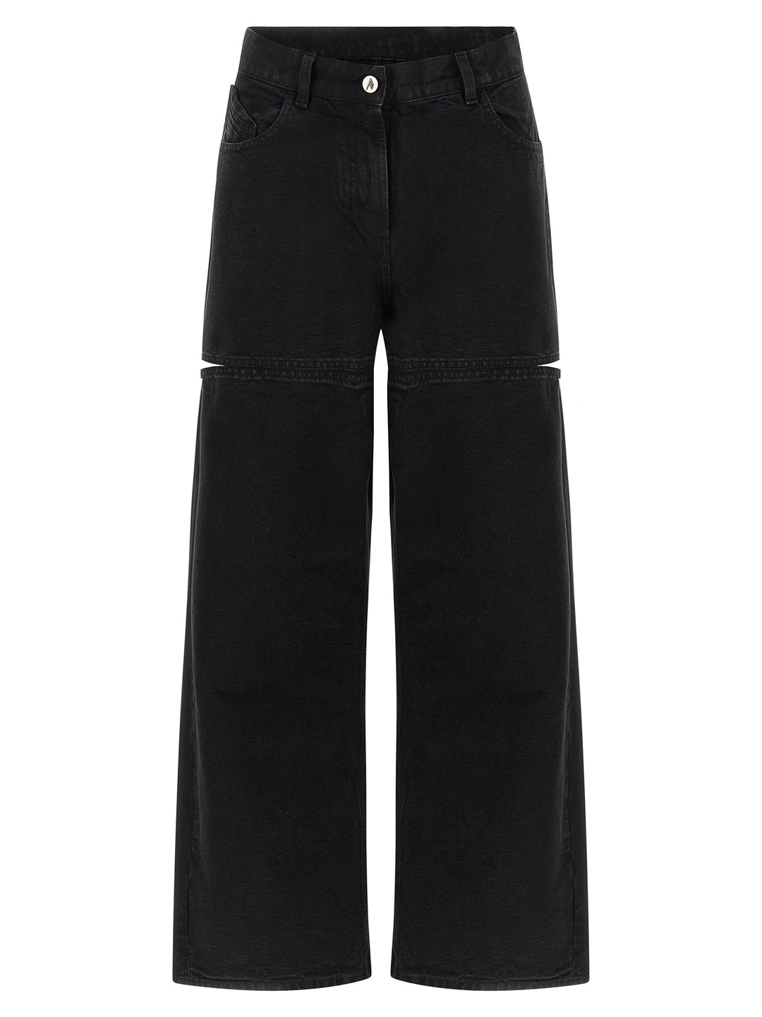 The Attico Cut-Out Jeans - Nero | 5612f4e79b0600632e5b46ce9baf7fb945b7c074