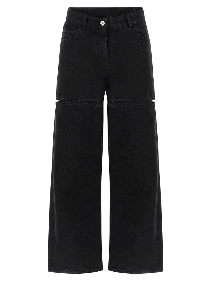 The Attico Cut-Out Jeans - Nero | 5612f4e79b0600632e5b46ce9baf7fb945b7c074