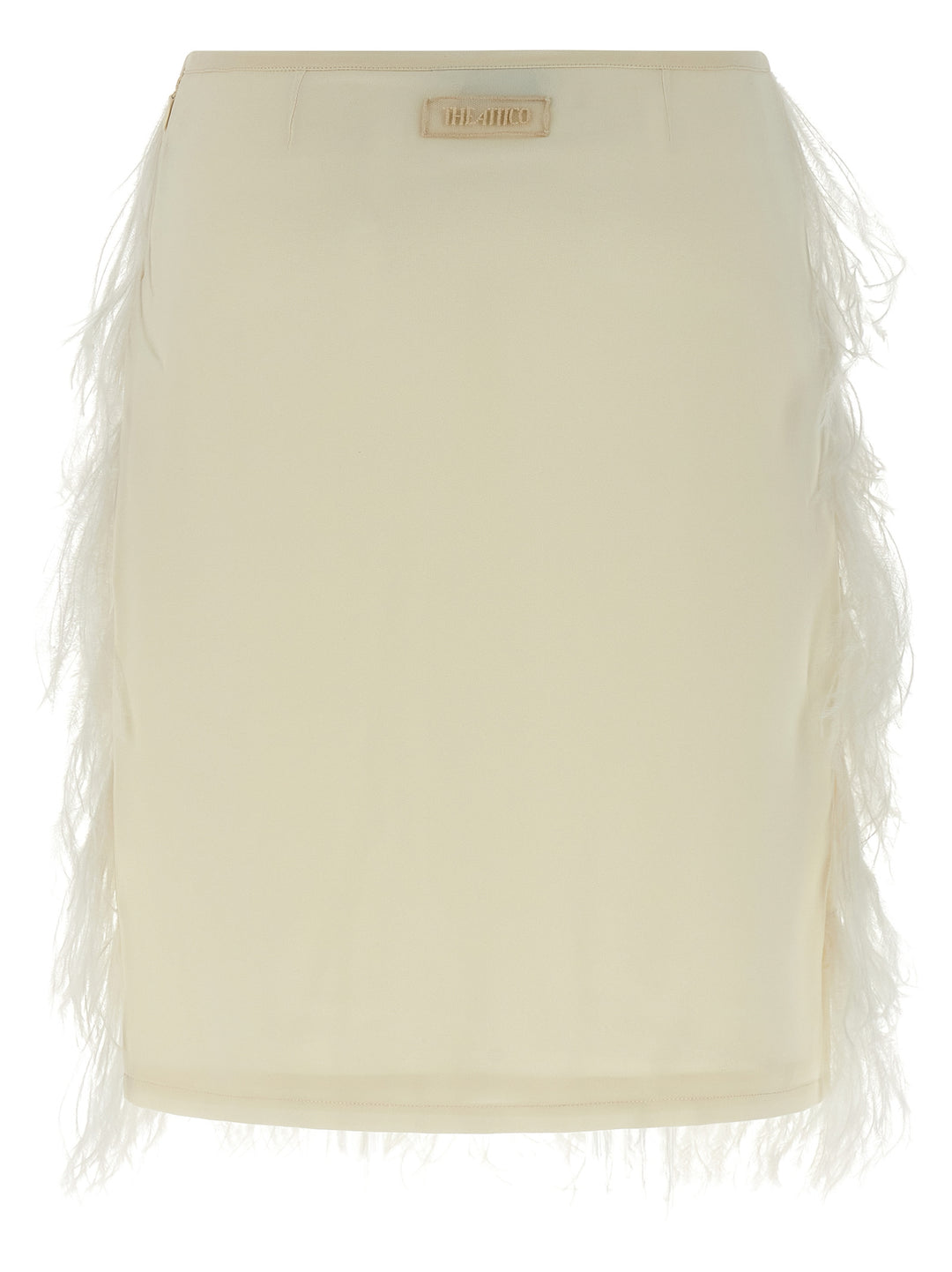 The Attico Ostrich Feather Skirt Gonne - Bianco | 581714a7a75ca7a941bf6ec9f60738af83d915ba