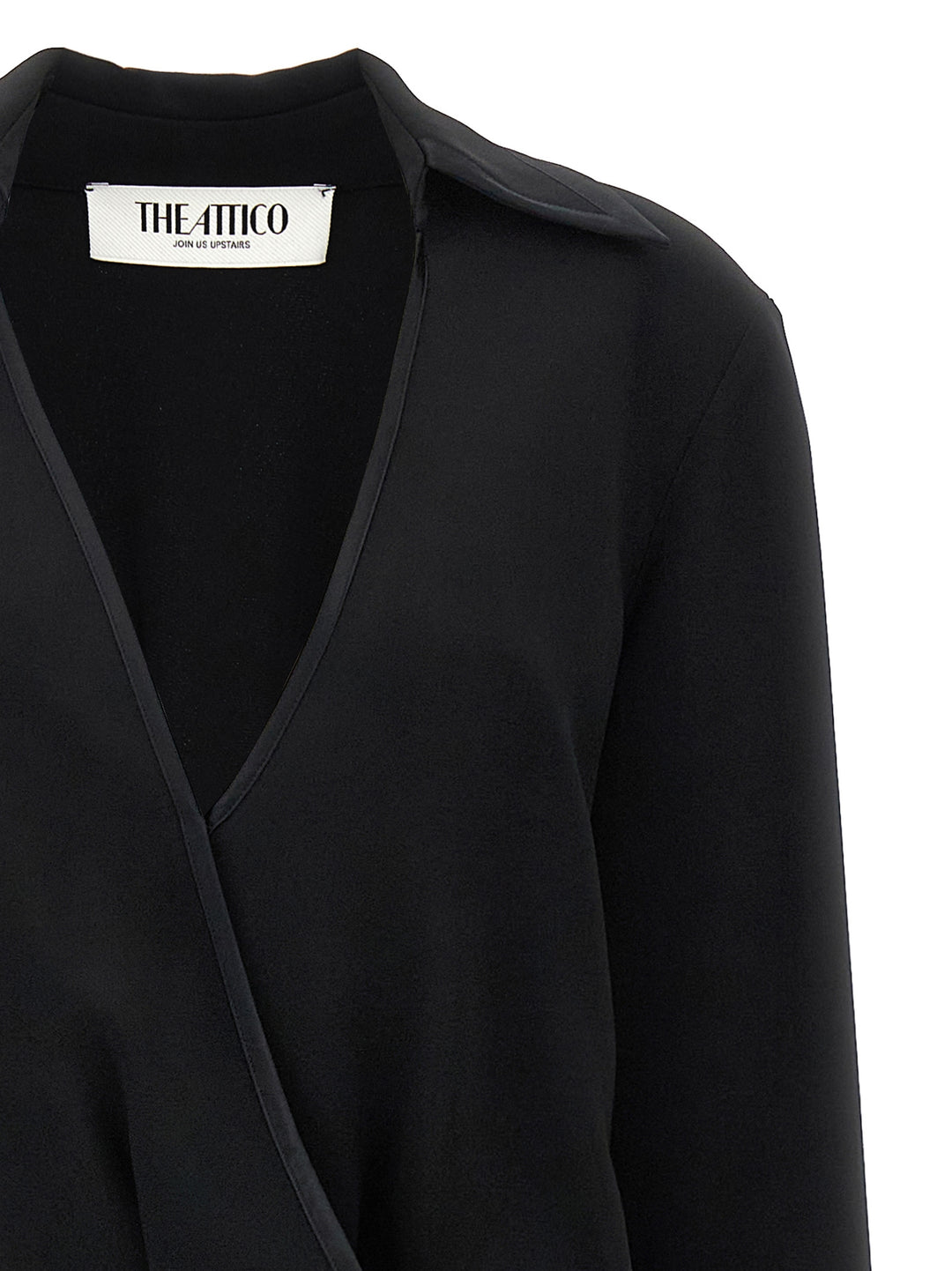 The Attico Wrap Dress Abiti - Nero | 0bc41296e439bf3bb8085d198f2b01020c0963a5