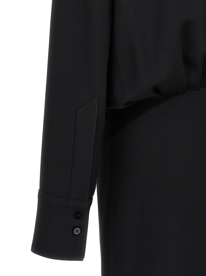 The Attico Wrap Dress Abiti - Nero | 29c0d961fa38f294033e08efbdbeccc04dc27219