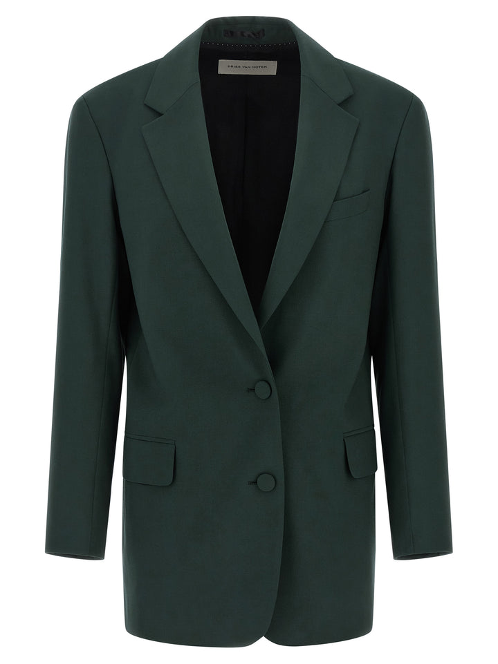 Dries Van Noten  Basti BlazerS - Verde | 1d4e4c0d6ade28a49dfa0bf44143e577205395db