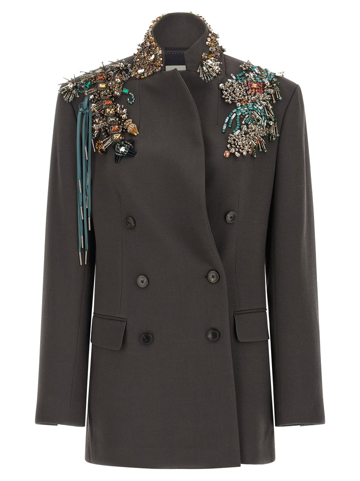 Dries Van Noten  Bafya BlazerS - Grigio | a07400326e4c908fd9b62bffe0f90079d31d4c6a