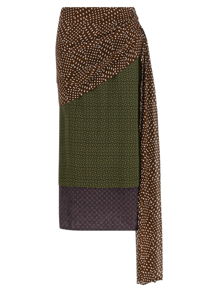 Dries Van Noten  Senice Gonne - Verde | d1ee70f82f356ae63e15f04da504f6c792b8f5df