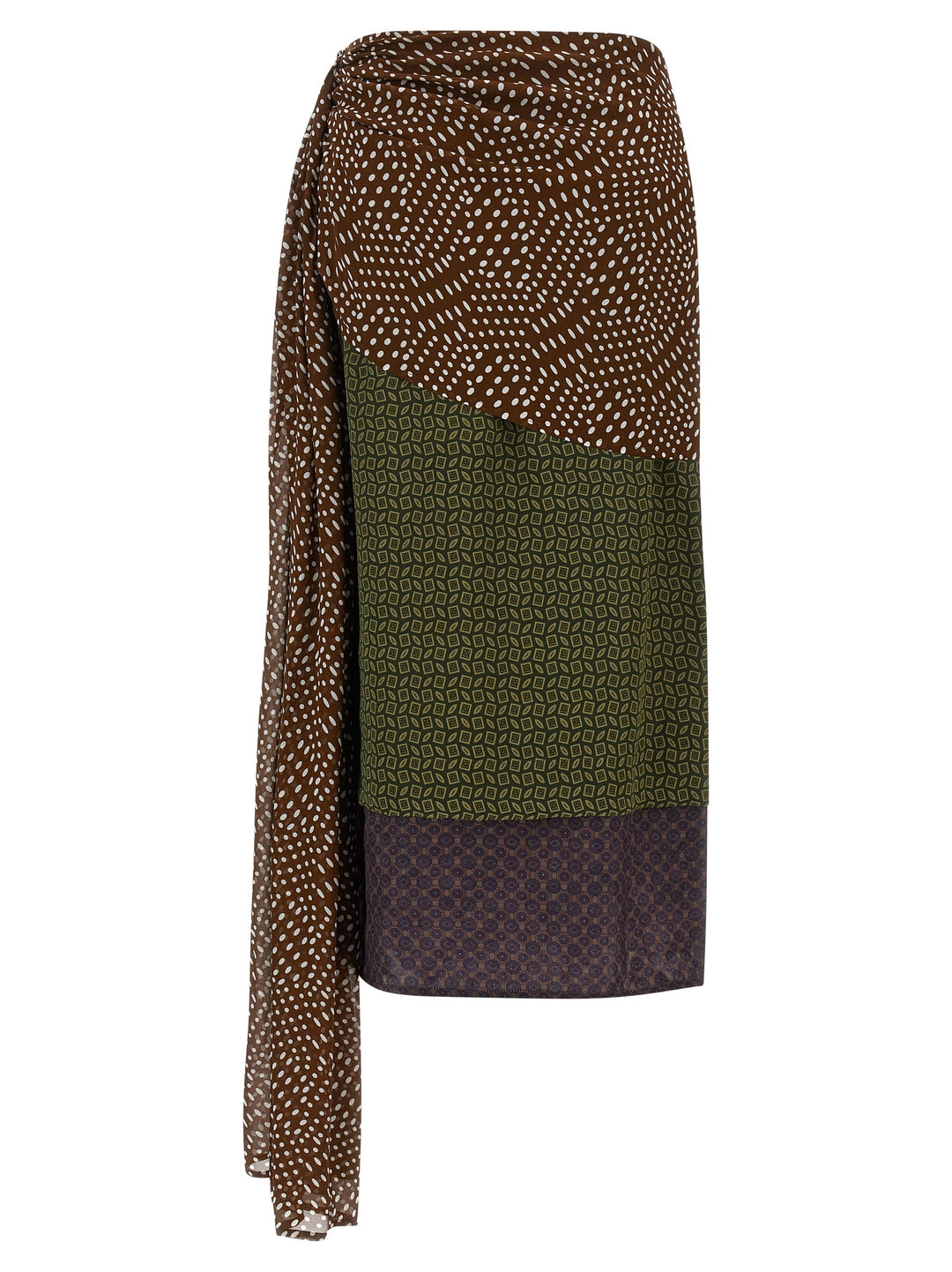 Dries Van Noten  Senice Gonne - Verde | c55555664be041302d1a27019e163e7e6629033d