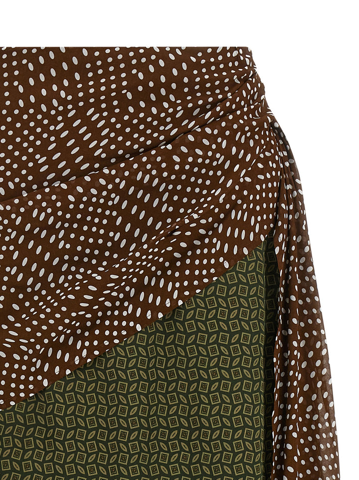 Dries Van Noten  Senice Gonne - Verde | 0b74d1e54196ac45b69d81d5d23d8abe7751002e