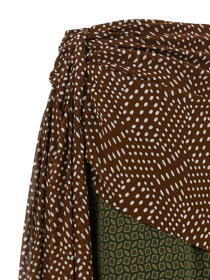 Dries Van Noten  Senice Gonne - Verde | ce106b901940414d3011a224af05399307a02ff5