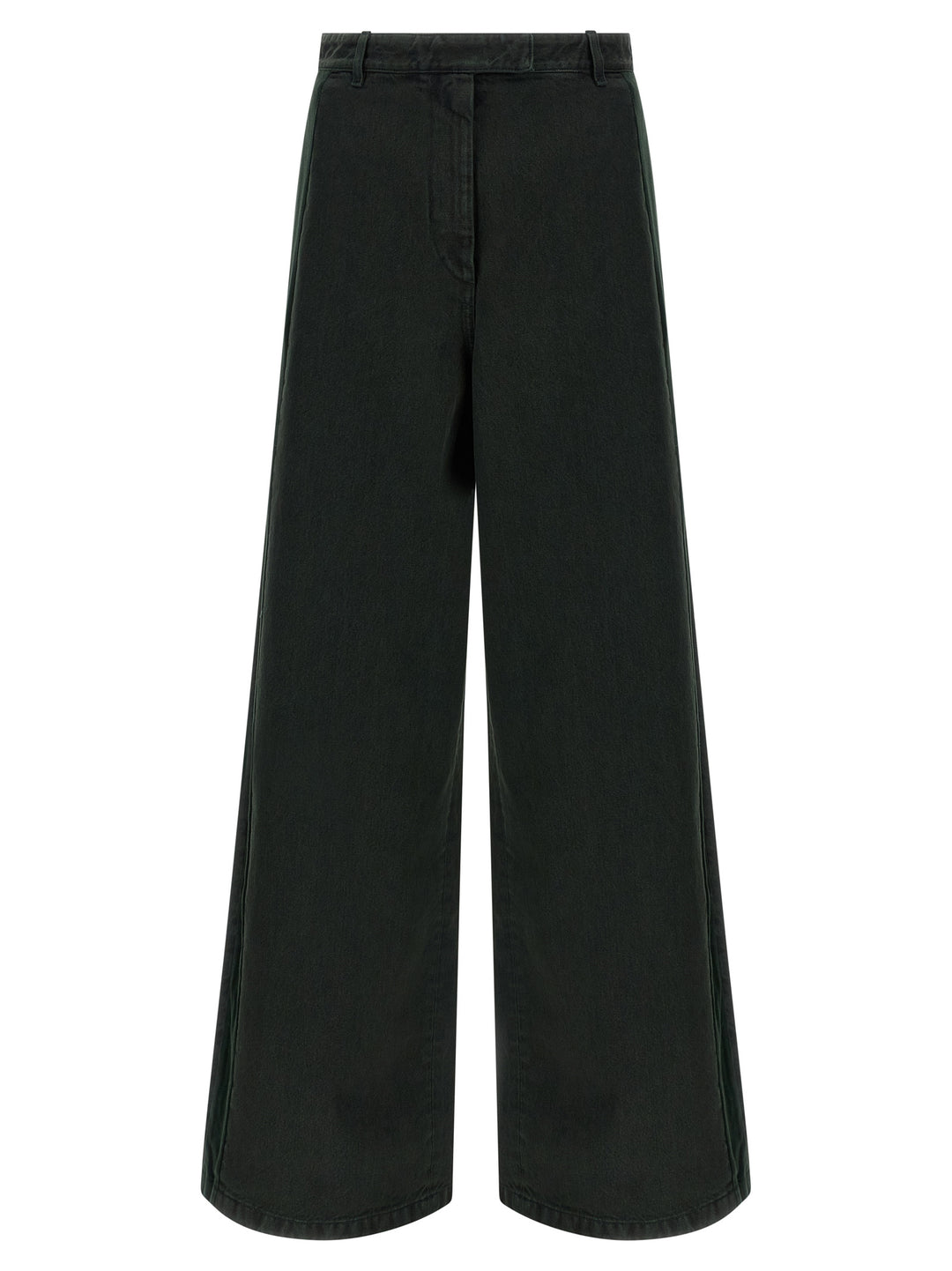 Dries Van Noten  Velvet Insert Jeans - Verde | af76c30381183521bd9b831d36775af98100be6e