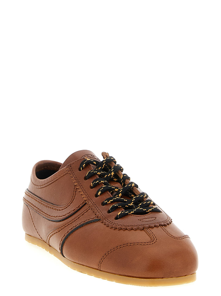 Dries Van Noten  Leather Sneakers - Marrone | 2f6e1330693446641bfdaad021c7ab4be38e1ed1