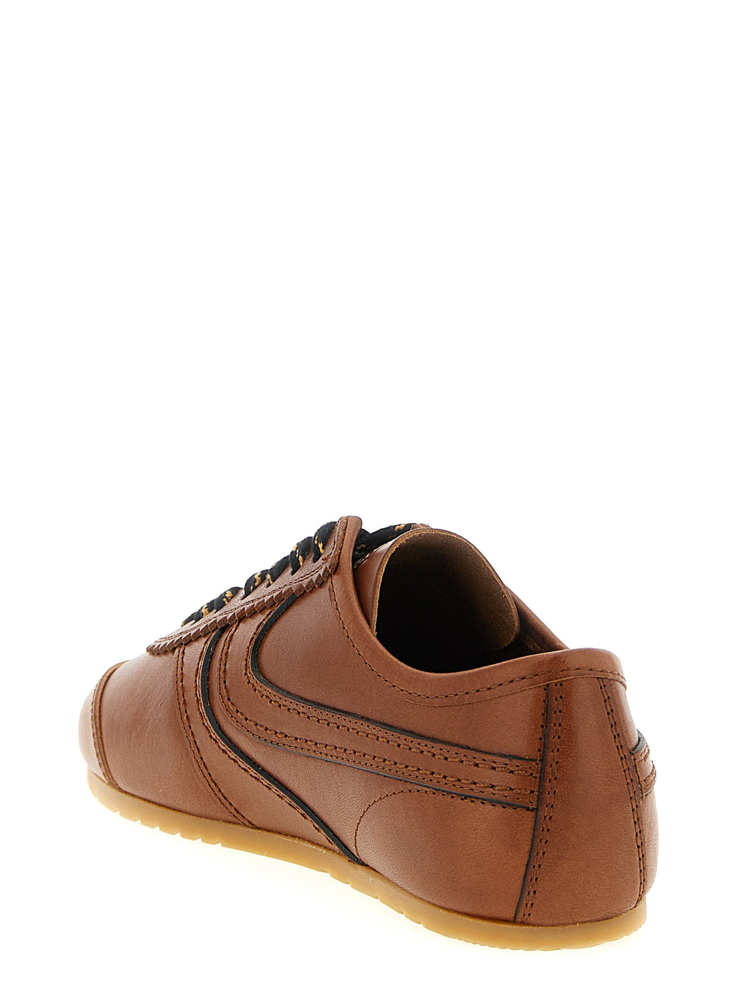 Dries Van Noten  Leather Sneakers - Marrone | 6426f3e428d3cddcad49d07d41c5c000722dde61