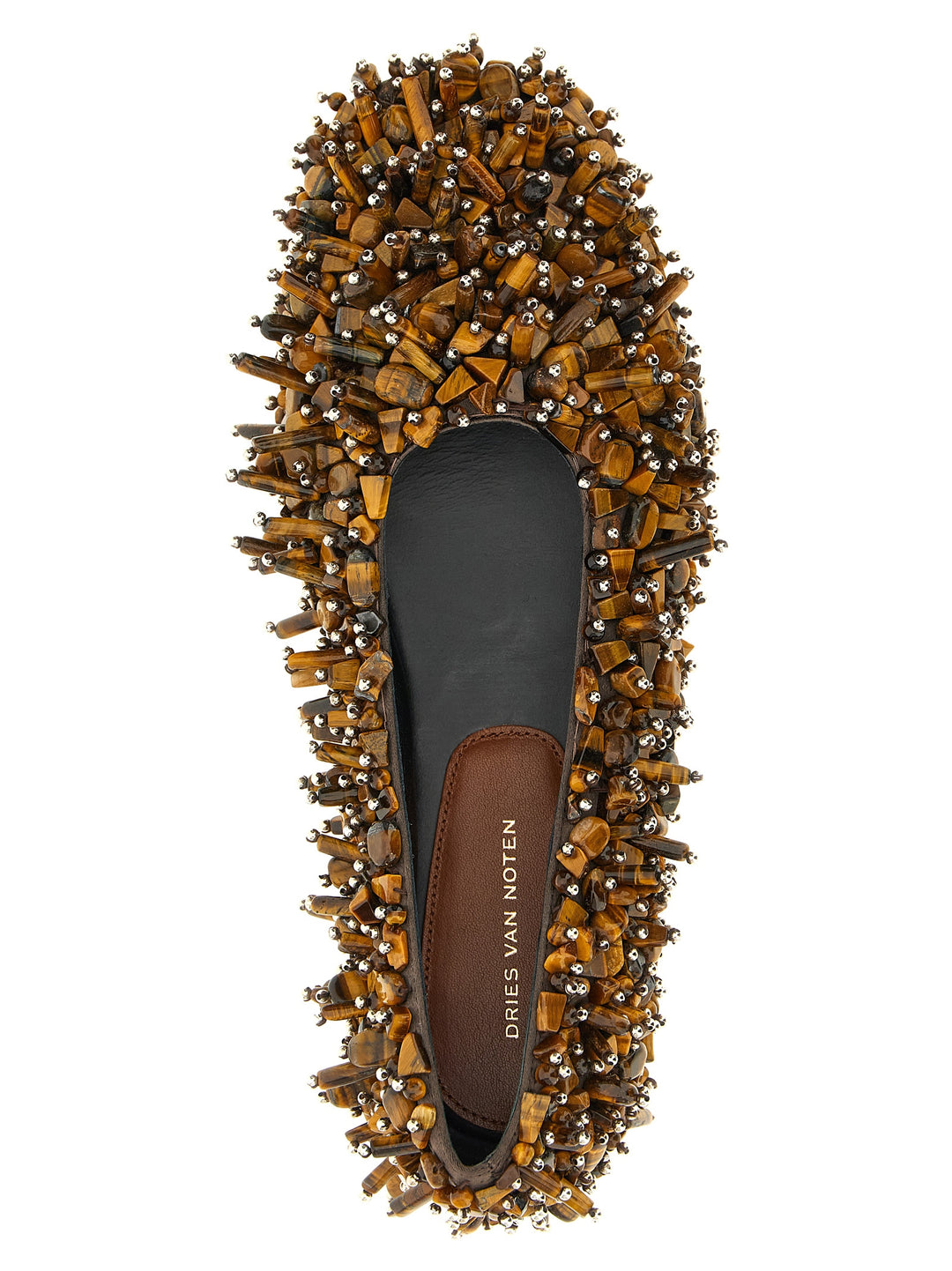 Dries Van Noten  Beaded Ballet Flats Flat shoes - Marrone | 505653016426e52f501e0e0bb647237d707e65be