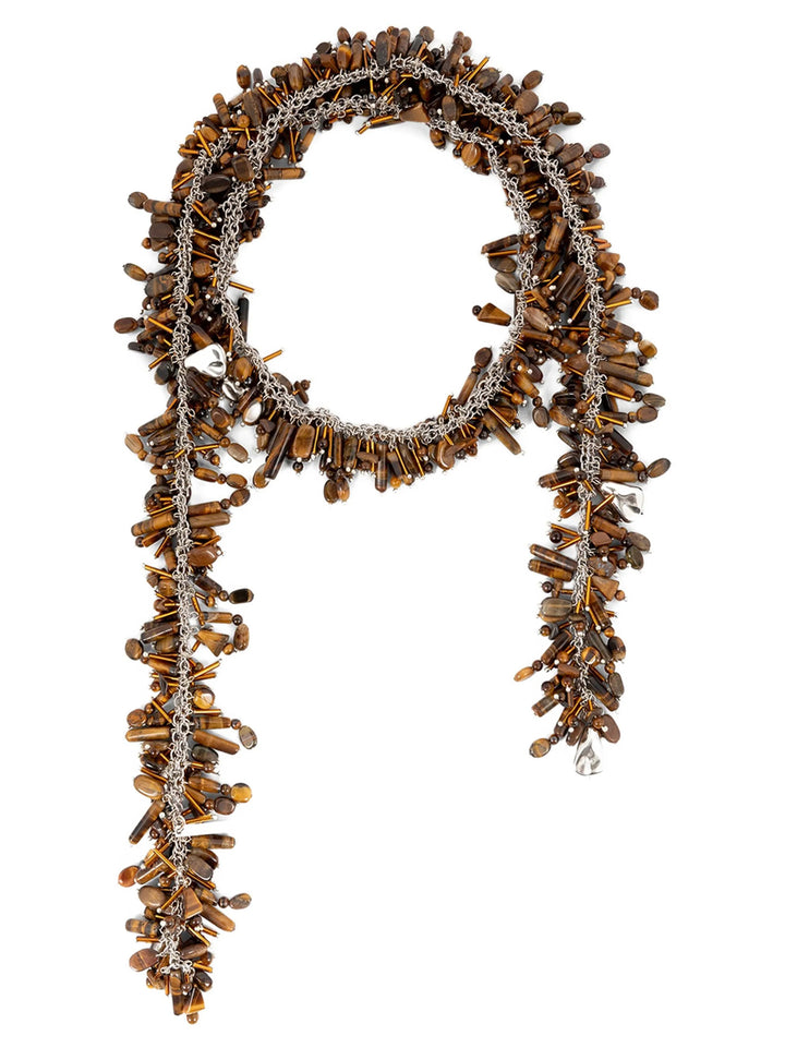 Dries Van Noten  Embroidered Scarf Gioielli - Marrone | baa07aca1e9b85af9502fc210f4866664fcefb7d