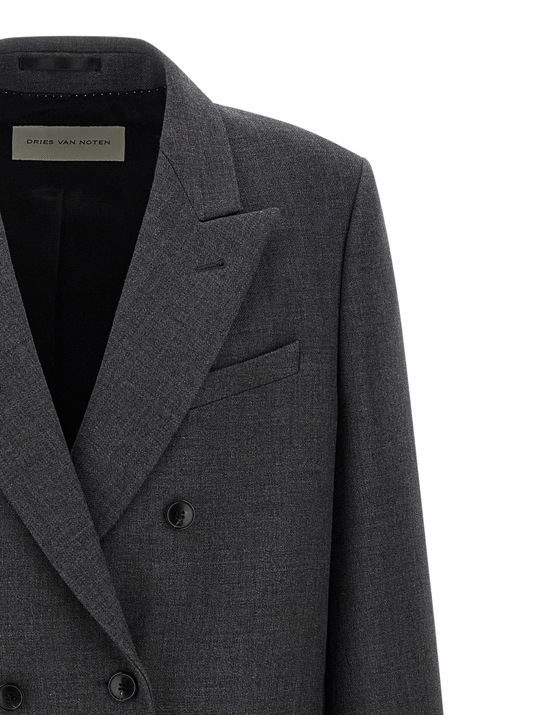 Dries Van Noten  Double-Breasted Coat Trench e Impermeabili - Grigio | f534da9aeab438ad30c2b176b3c9567b3981cca3