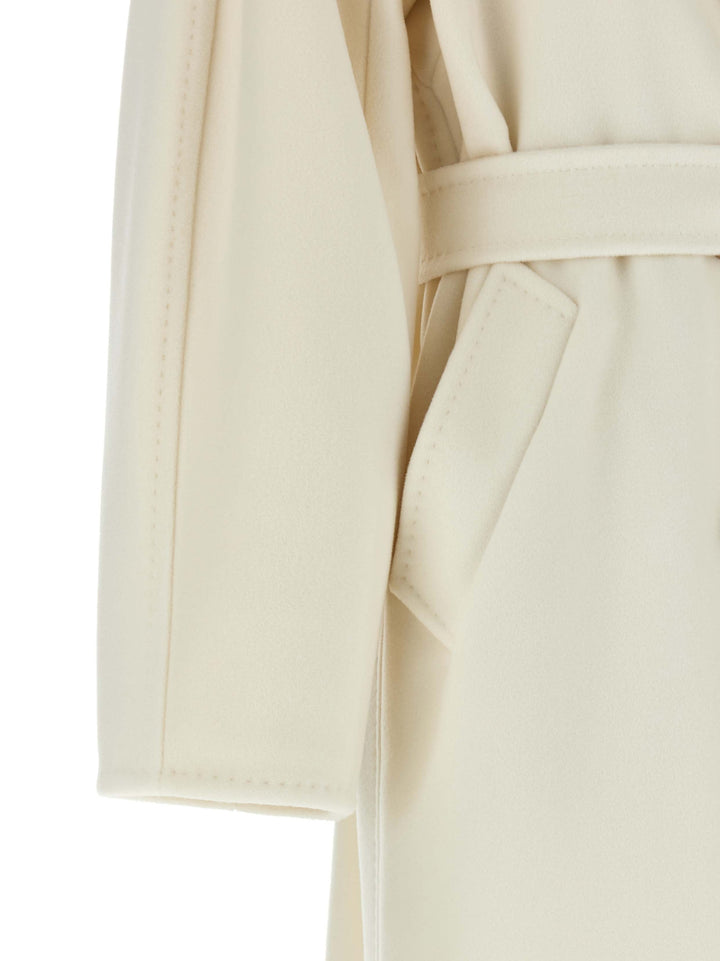 Max Mara Madame - 101801 Icon Coat Trench e Impermeabili - Bianco | 67d123cbc6d9ec24a3f3498626630fe8f4911db1