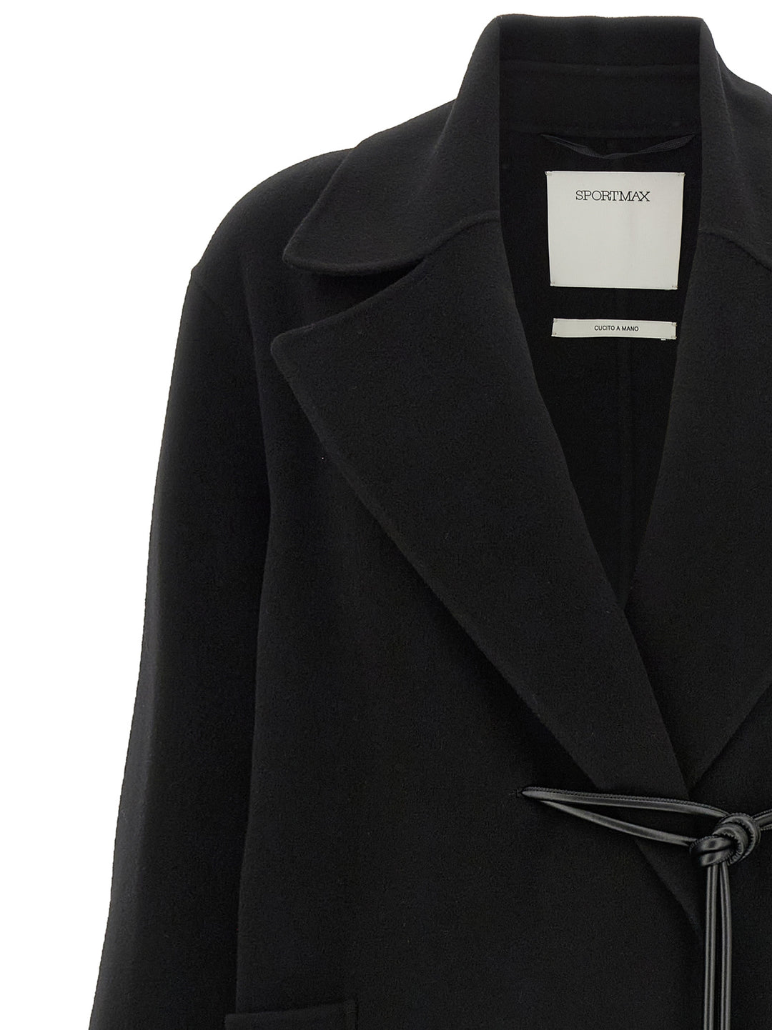 Sportmax Abate Trench e Impermeabili - Nero | 0f3cddd06e7d3b830705de6ec736f461d179fae9
