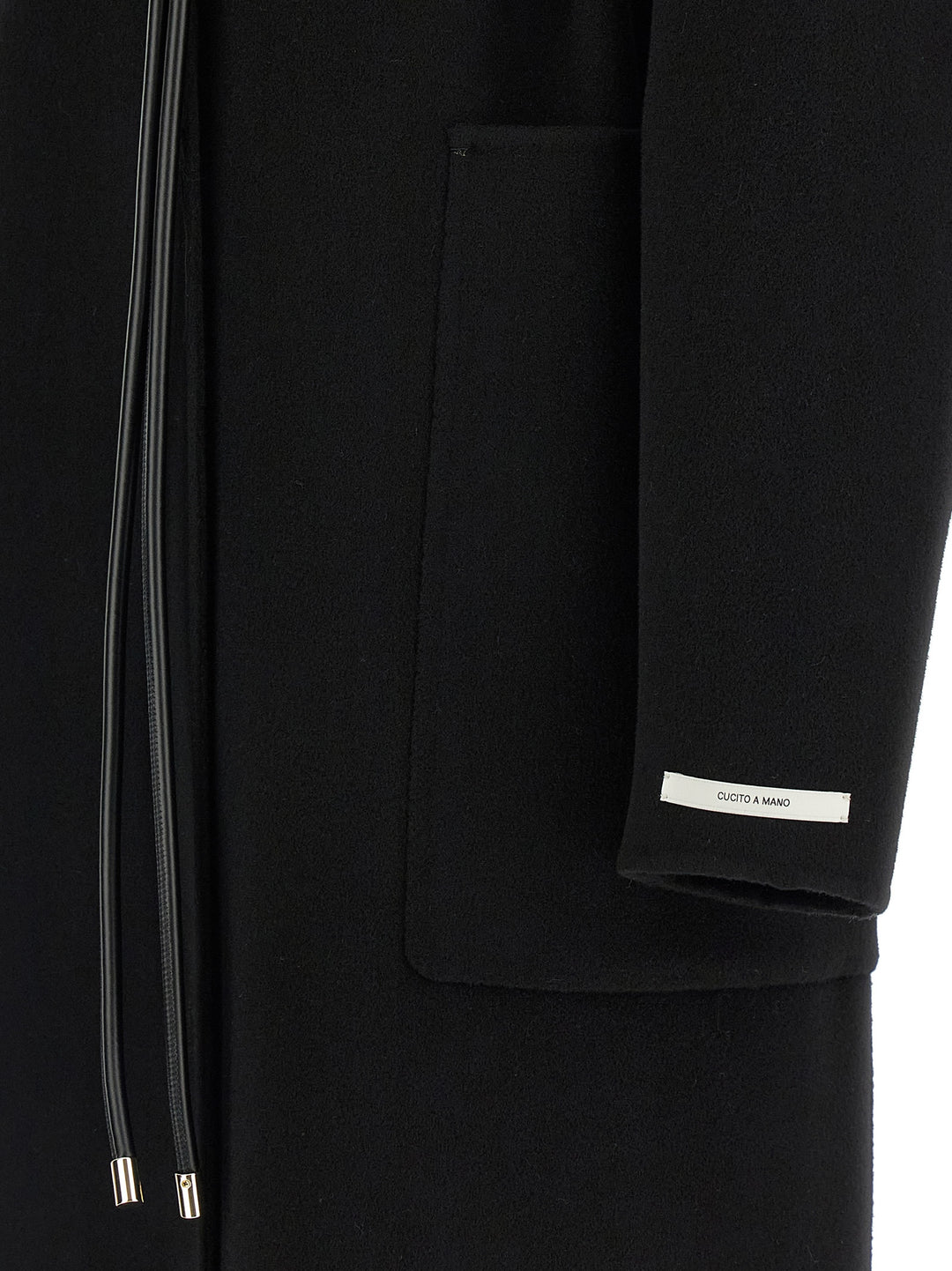 Sportmax Abate Trench e Impermeabili - Nero | a75367cce8e61fe7fb96575f4bbbe68a7620845d