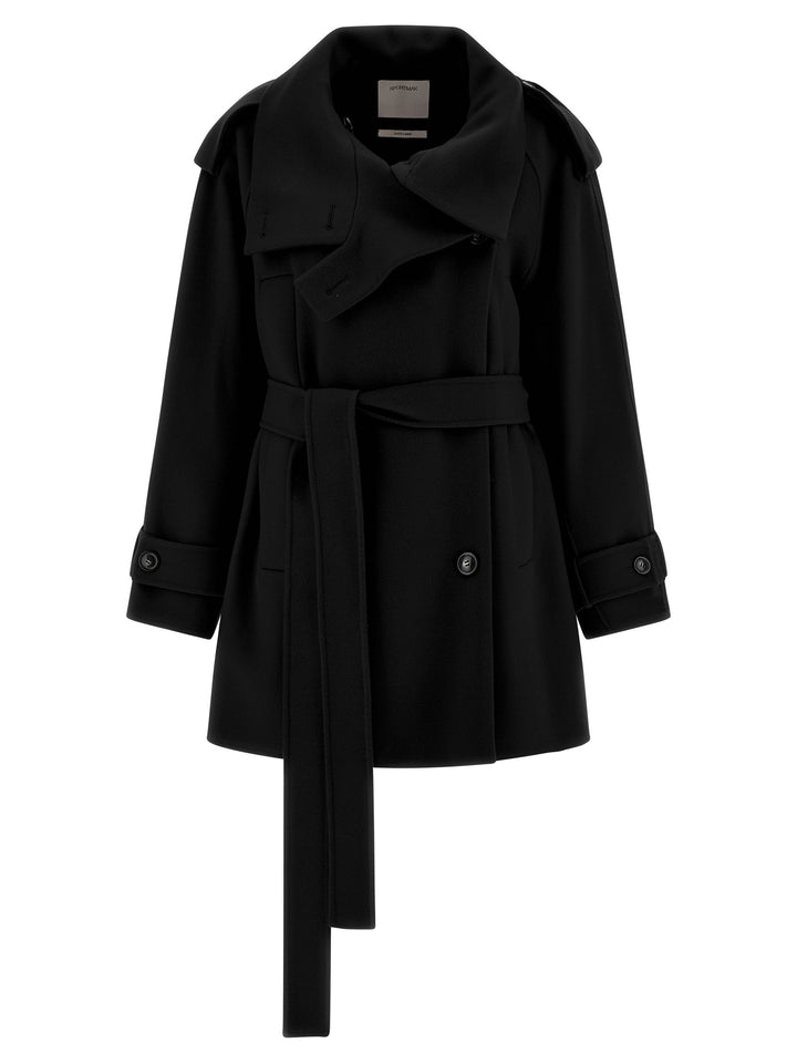 Sportmax Bouquet1234 Trench e Impermeabili - Nero | efa0e24fd86796d082a445feced64dc243780135