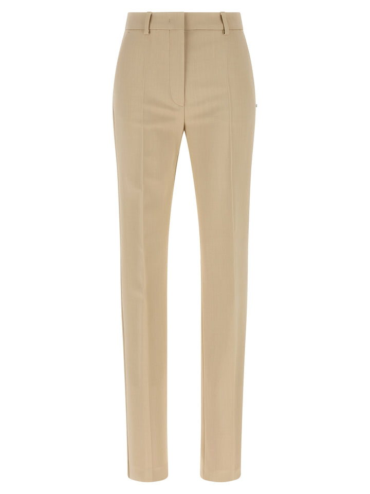 Sportmax Fetta Pantaloni - Beige | 78501feb4b77408f15bf3430613253c01013e626