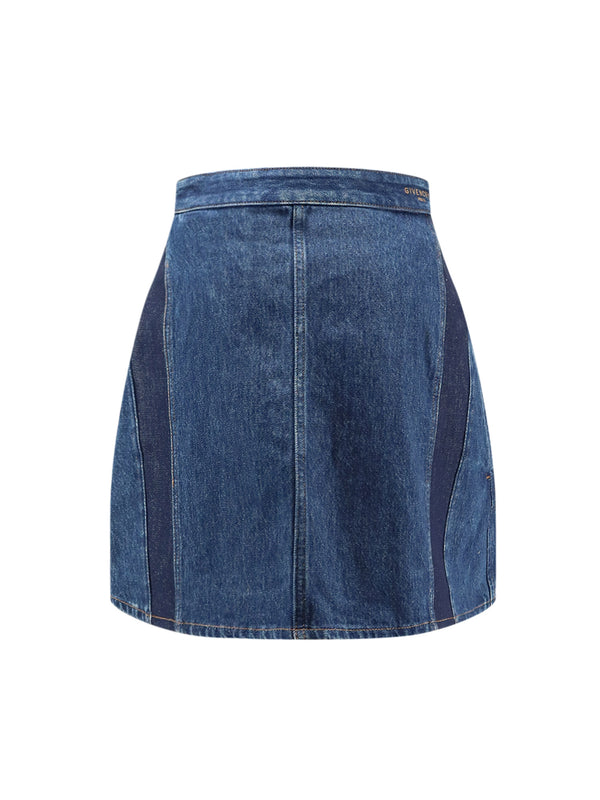 Cocoon Denim Blue Mini Skirt