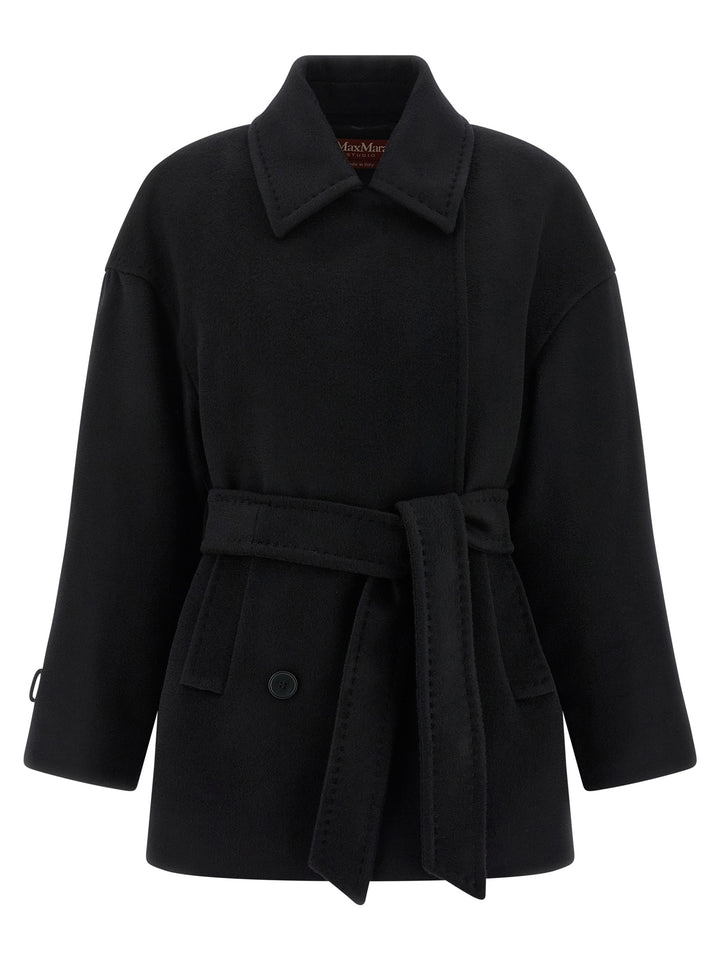 Max Mara Studio Pausa Trench e Impermeabili - Nero | 409cd44cd2936f5fe664b11100b64e0eebaa60c6