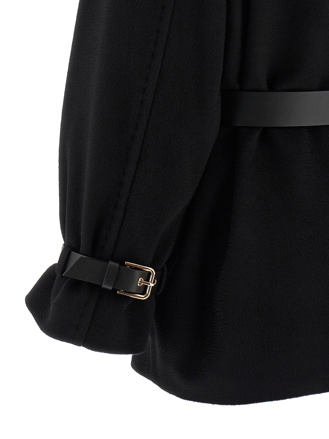 Max Mara Studio Pausa Trench e Impermeabili - Nero | 57bd4ce4b63fdb342ceba0dccb47ab828aea8e46