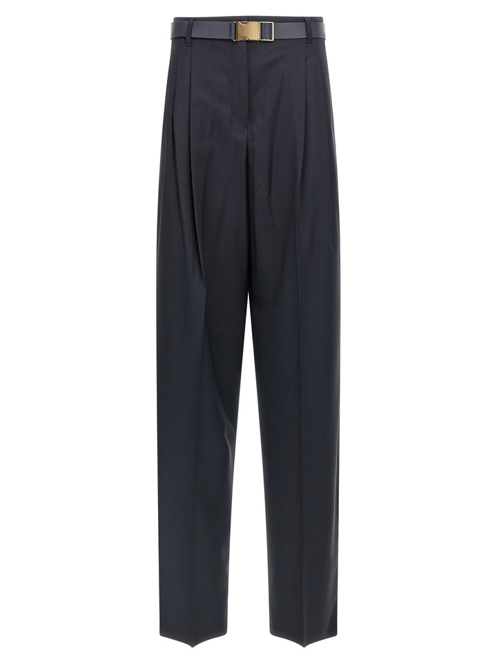 Max Mara Studio Bergamo Pantaloni - Blu | 5816b82027986128958ea8f8816eb43b53dbaf30