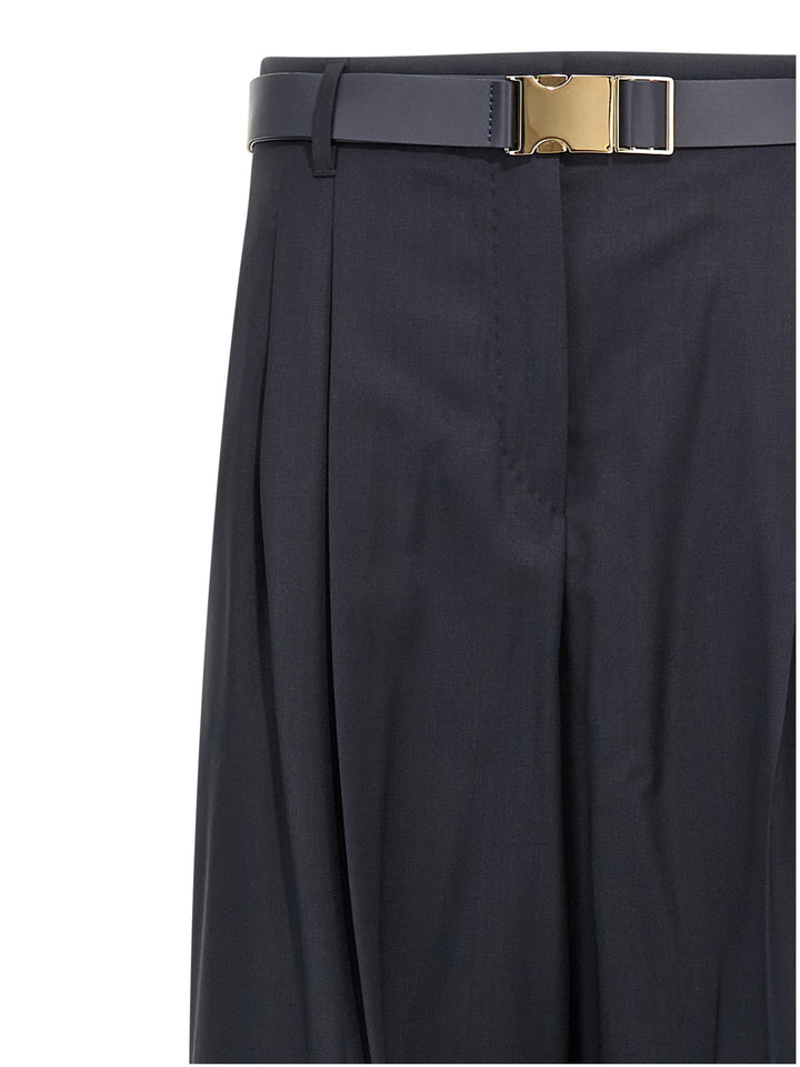 Max Mara Studio Bergamo Pantaloni - Blu | 74c1050b06a774c770736828c6347af17bdfa482