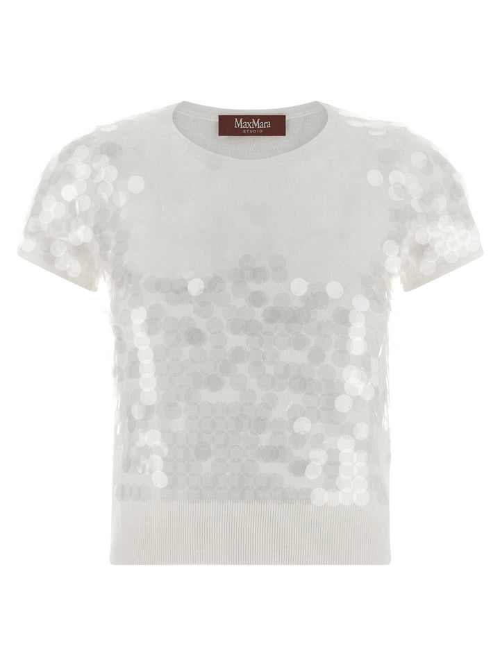 Max Mara Studio Saio Maglioni - Bianco | 16f42deaf42bf8d32b4755b421beecaca2371e7d