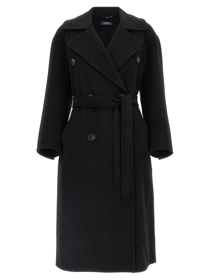 S Max Mara Dalila Trench e Impermeabili - Nero | 56f3b8966775228735949fb3c8618a2623057363