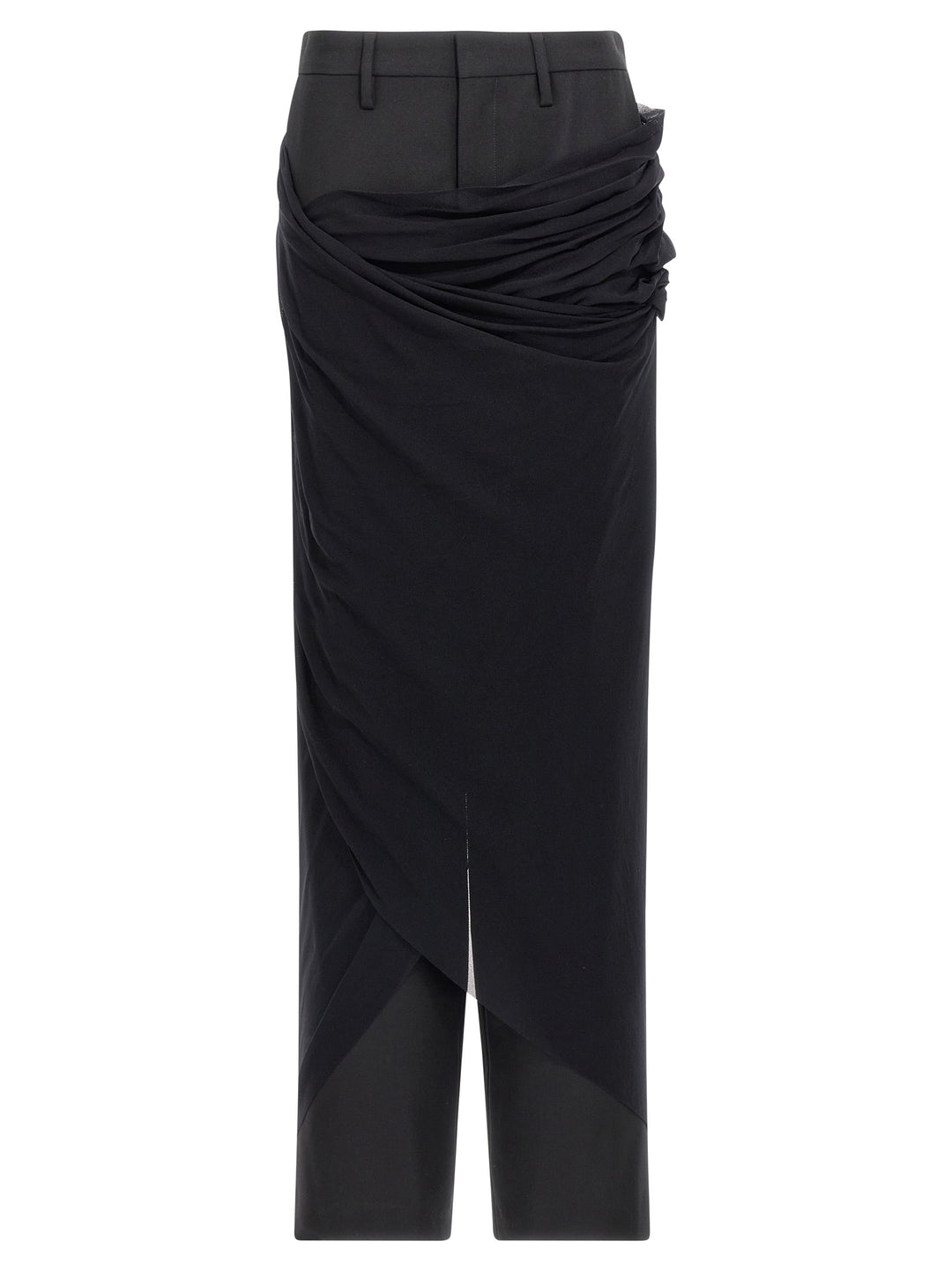 Jean Paul Gaultier Wool Pantaloni - Nero | 4e244e7a7bb5ff39ce29c6bb37da832362f7cae4