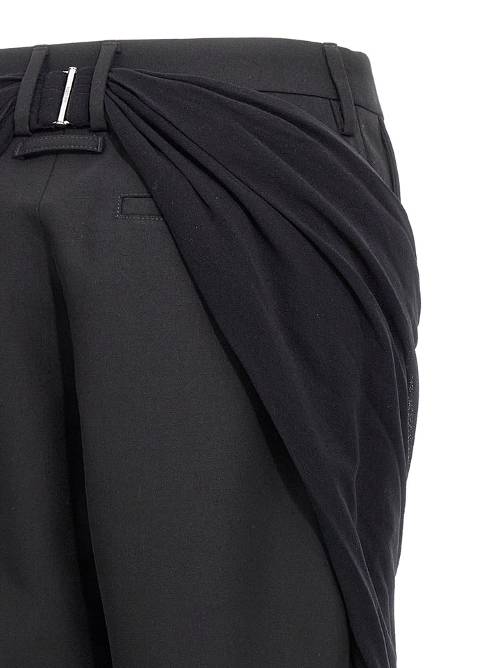 Jean Paul Gaultier Wool Pantaloni - Nero | eec780f81d84f8b803945570cb2e80c00a8e8c3f