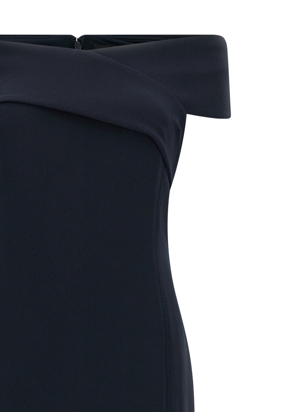 Lauren Ralph Lauren Long Dress With Crossed Neckline Abiti - Nero | 5555ab7192929fd46d56d87c29b0c21491e43295