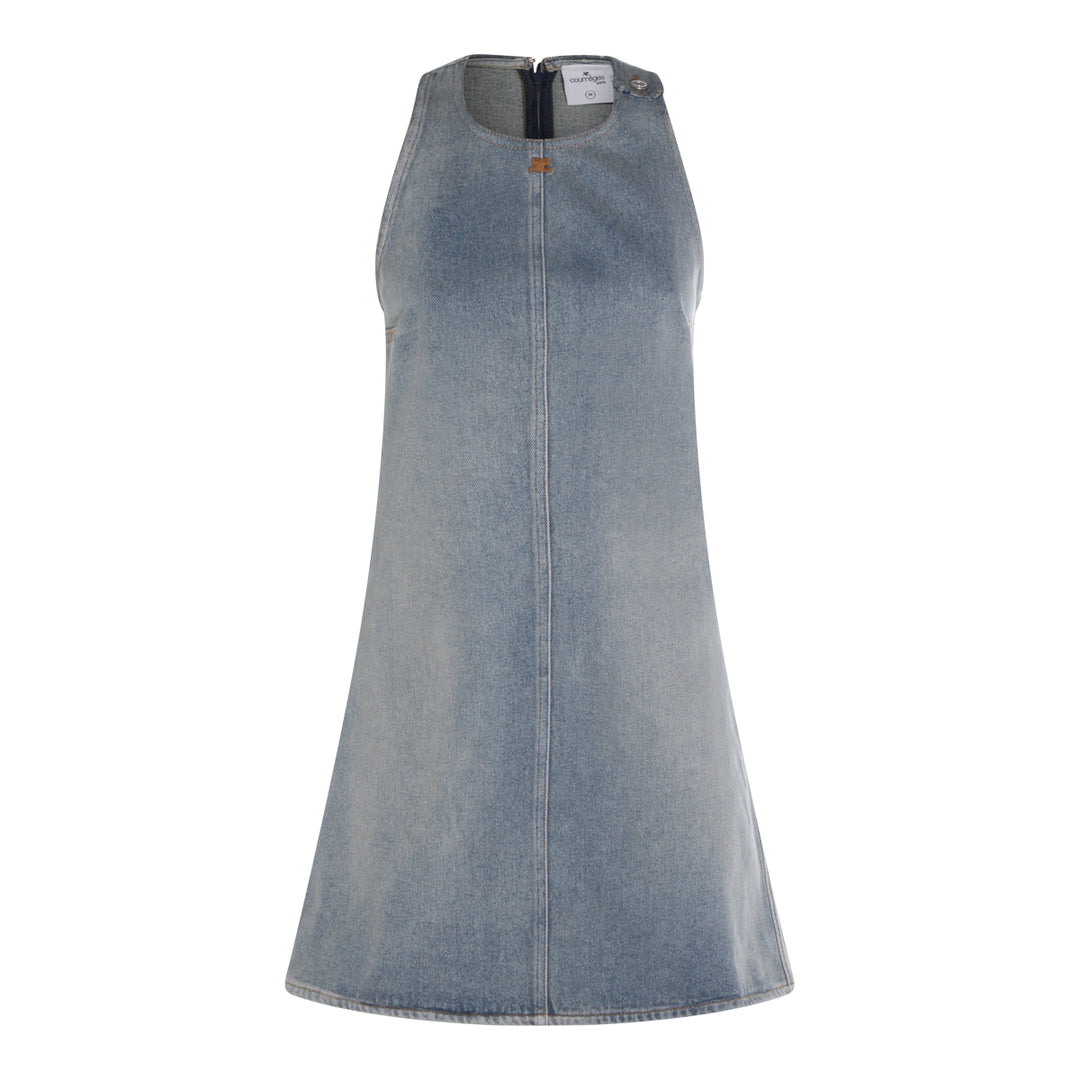 Courreges Dresses - DENIM BLUE | 8ef222616250e02239c7f818e301320c0692f347