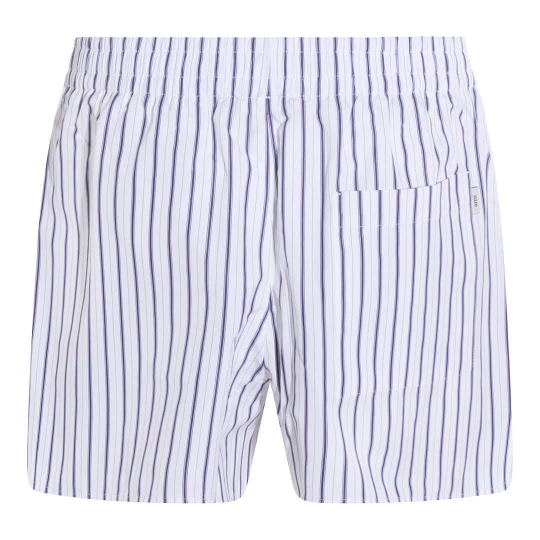 Ami Paris Shorts - WHITE-BLUE | 103728c200457bf1368a42d1d48764b01a439884