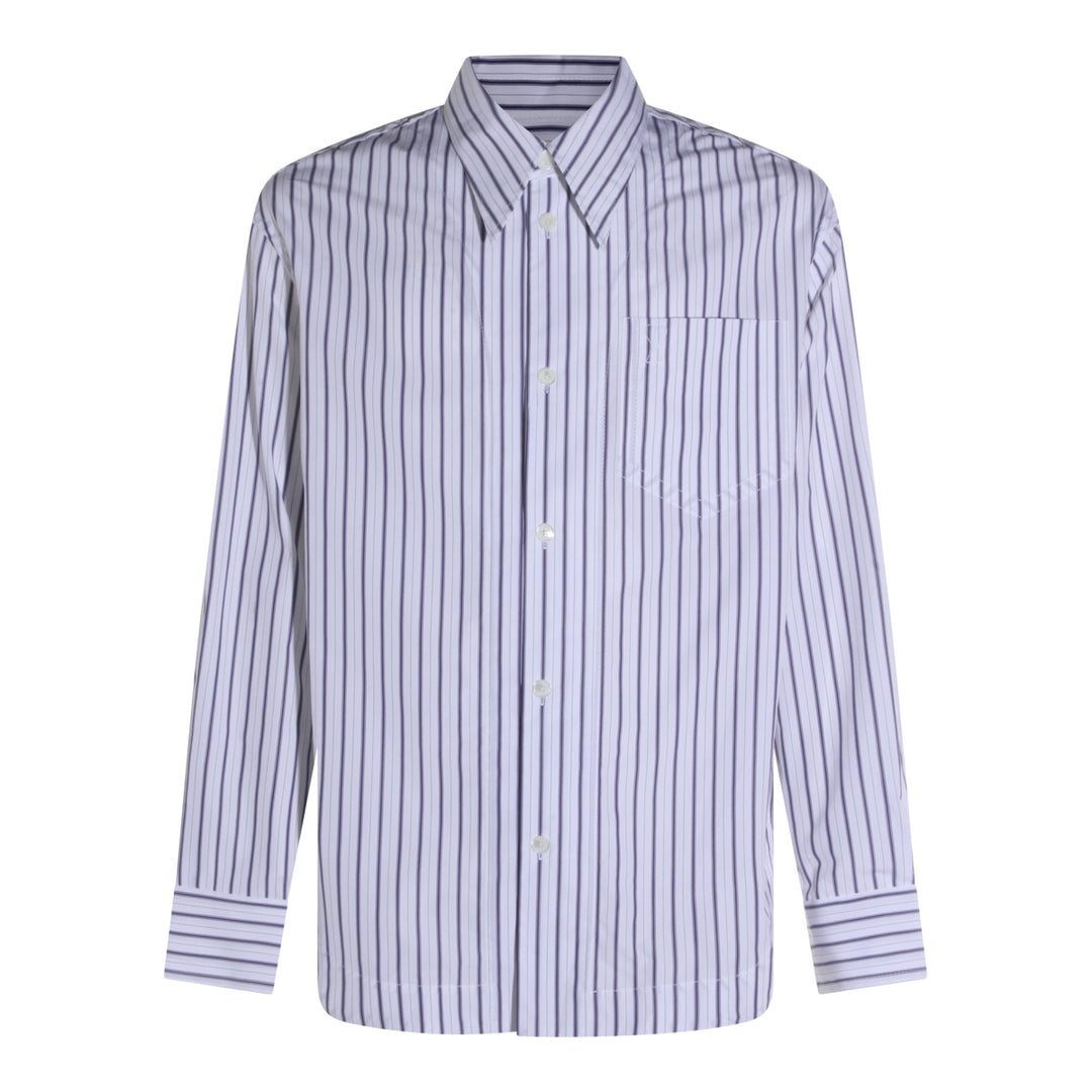 Ami Paris Shirts - WHITE-BLUE | 084c35f7afb2440b858b0d6be719835052dadf98