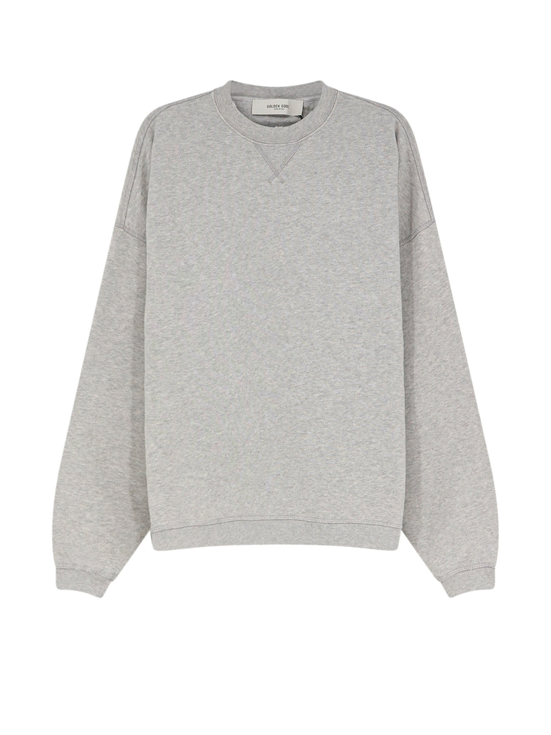 Golden Goose Sweaters - ALLUMINIUM MELANGE GRAY | 93283dcb146b65095ac0f6cd54d3ab0b9748bd5e
