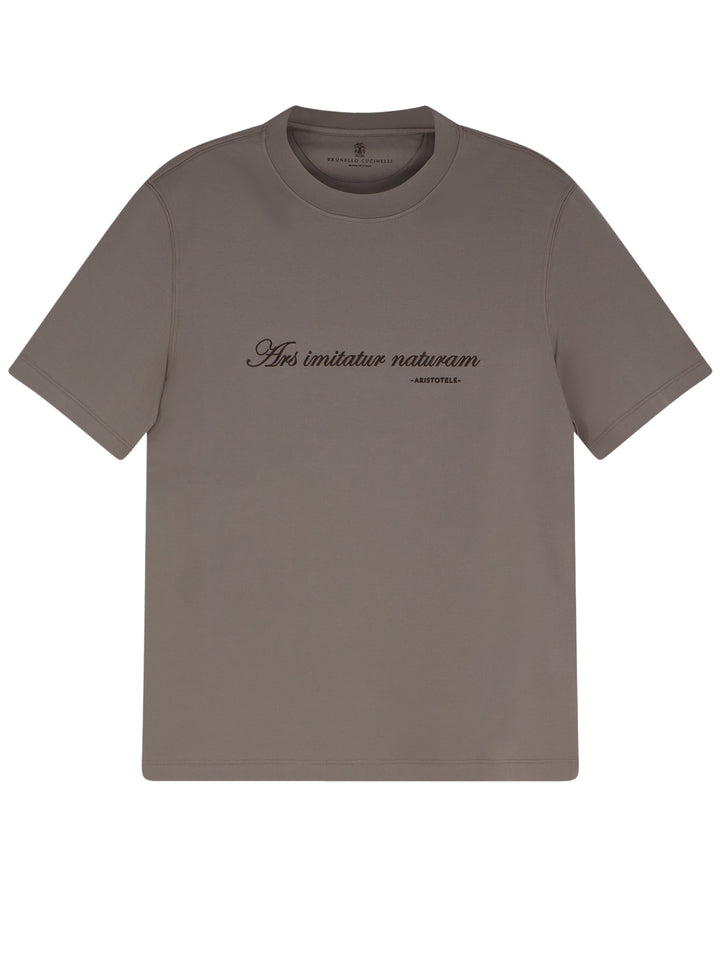 Brunello Cucinelli T-shirts and Polos - Gray and metallic | 1650577c5918e39115717802ca5b6cee500a7fbd