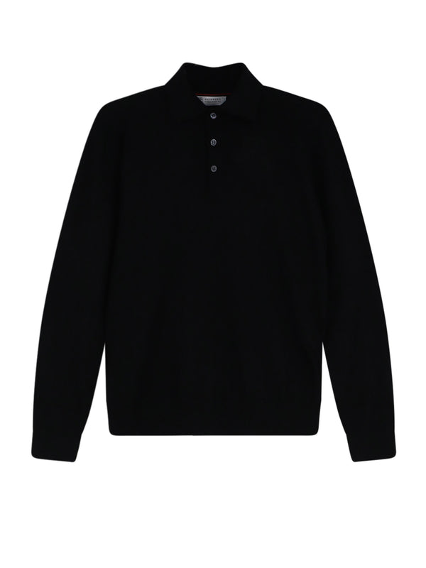 Cashmere And Silk Polo Shirt
