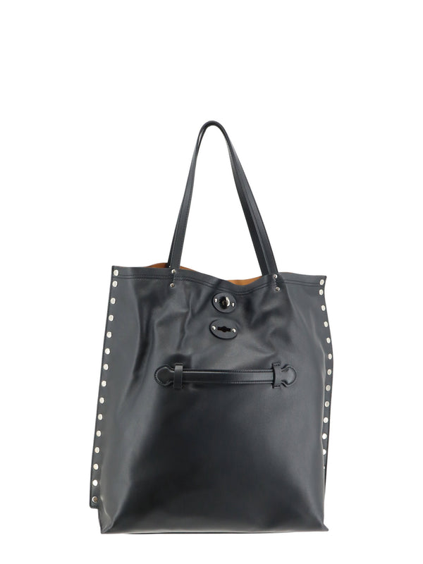 A Spasso Leather Shopping Bag