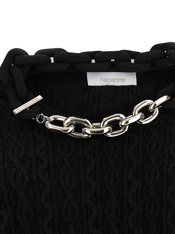 Paco Rabanne Necklace Sweater Maglioni - Nero | 9c561d56da6c662c474b377023507a4c82f31771