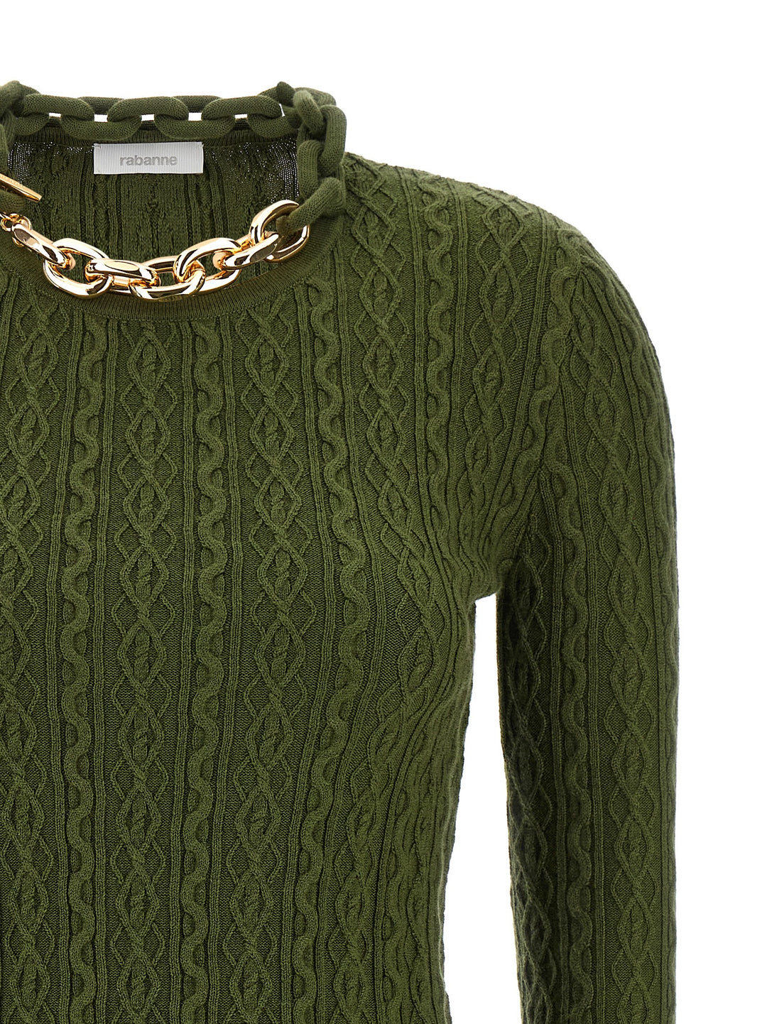 Paco Rabanne Necklace Sweater Maglioni - Verde | 8c0c7d96c6bddba6e880cddf411fb46adfeeb7aa