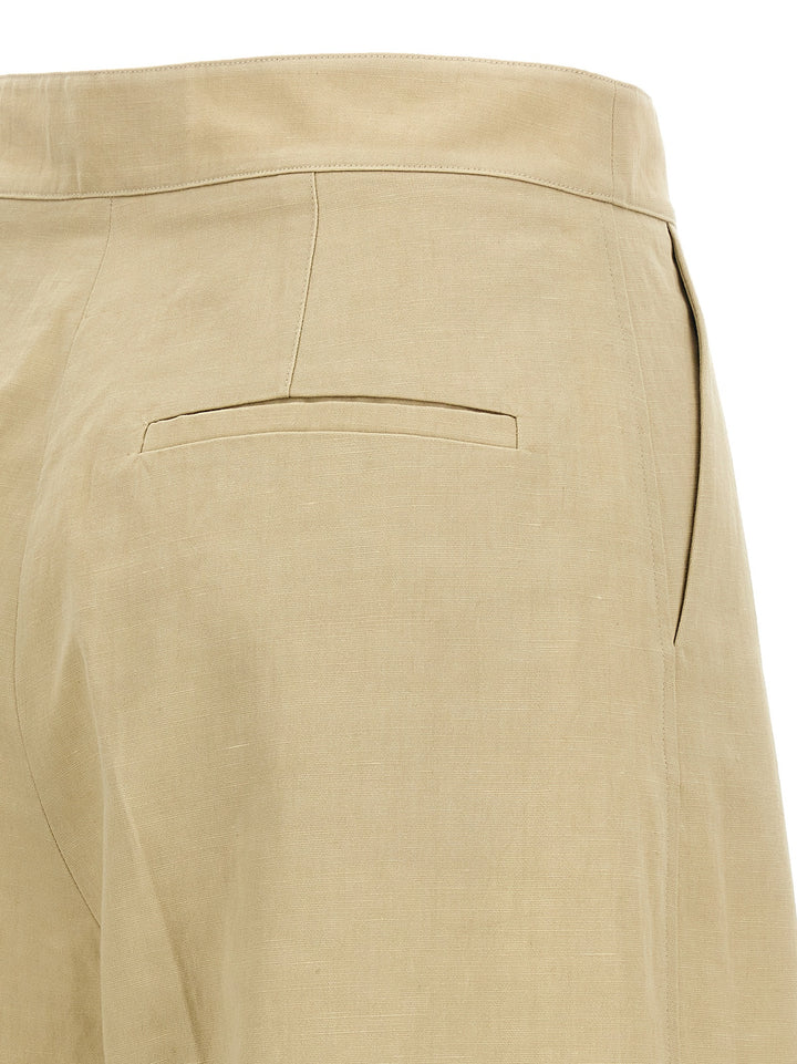 Yves Salomon Linen Trousers Pantaloni - Beige | e8878d3583720abbe3ab7eaab970741ac10d9986