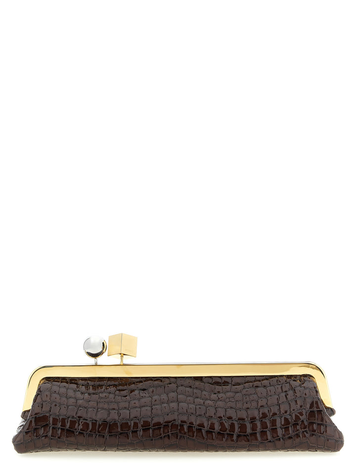 Jacquemus La Pochette Salon Clutch - Marrone | b97a7476b6f1168285ddb0897c63a70129d66cb6
