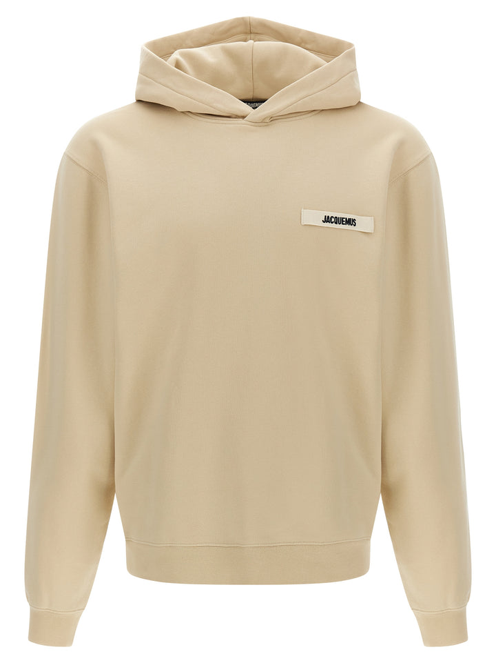 Jacquemus Le Hoodie Gros Grains Felpe - Beige | d407ecde1edbefe29b875cc525e4957469ea07fb