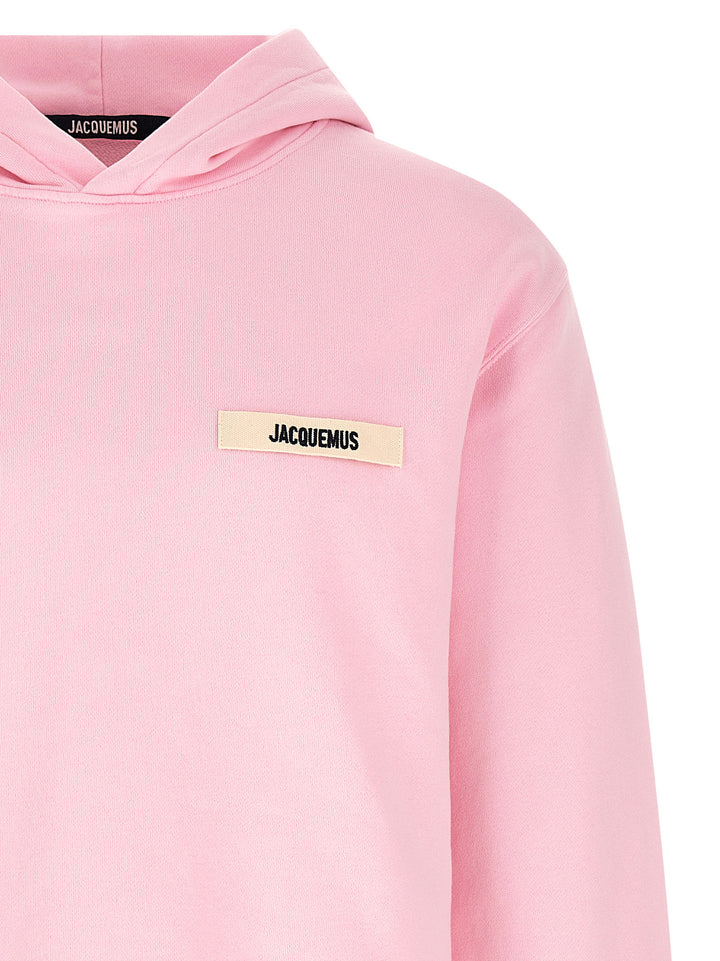 Jacquemus Le Hoodie Gros-Grain Felpe - Rosa | 909a614b3ff0f2215dc41fc4ff1b2c56603917e0