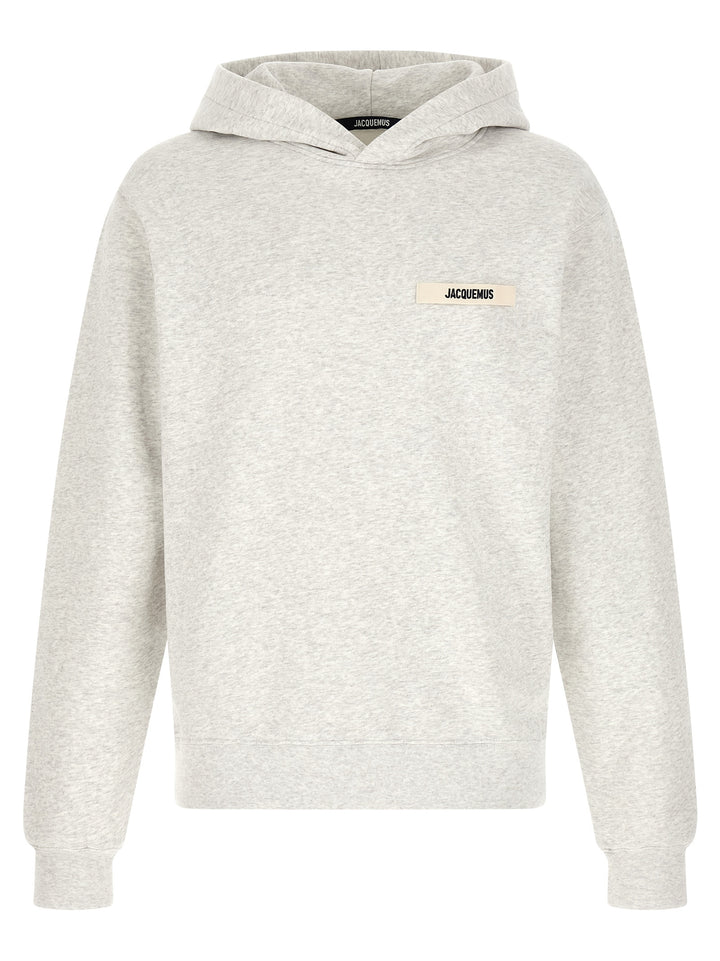 Jacquemus Le Hoodie Gros-Grain Felpe - Grigio | a41e6809d2cecc017b7e439f44ffff723a66499e